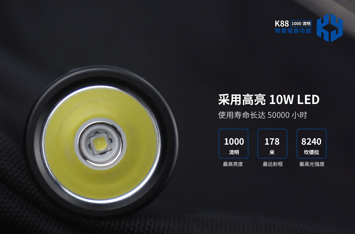 K88多功能手电筒